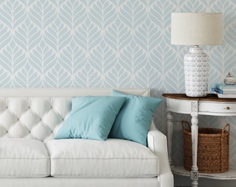 Modern Leaf Peel and Stick Wallpaper / Removable Wallpaper / Self-Adhesive Wallpaper