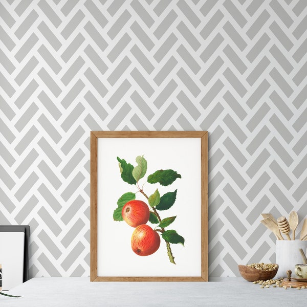 Herringbone Peel and Stick Wallpaper Etsy