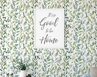 Watercolor Leaves Peel and Stick Wallpaper