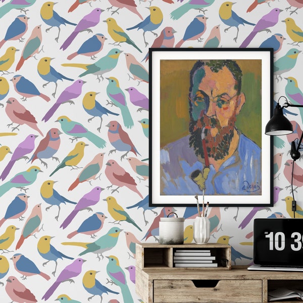 Removable Wallpaper Birds - Etsy