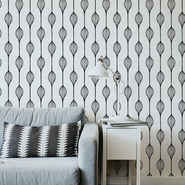 Removable Wallpaper Geometric Modern Etsy