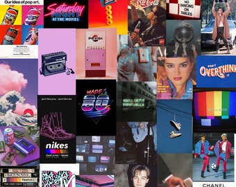 80s Retro Vintage collage photo kit