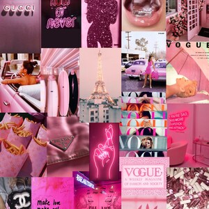 Pink Designer art collage pack photo kit