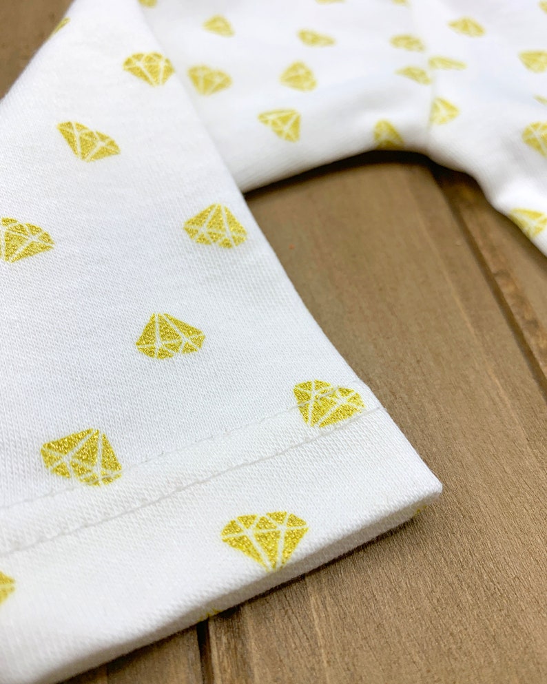 Mini Diamonds Baby Newborn Onesie Natural Softest 100/% Turkish Cotton Nickel-Free /& Non-Allergic Snap Buttons