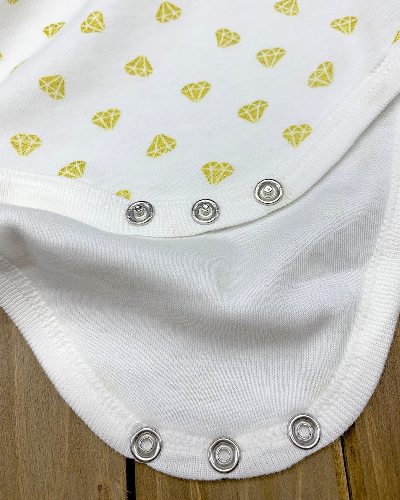 Mini Diamonds Baby Newborn Onesie Natural Softest 100/% Turkish Cotton Nickel-Free /& Non-Allergic Snap Buttons