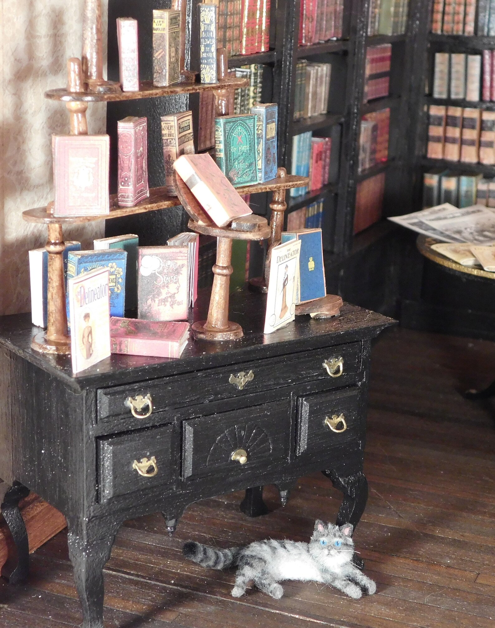 Dollhouse Book Covers Brown - Etsy