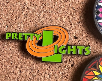 Pretty Lights Jam Glow in the Dark Hard Enamel pin by @musicfestivalstickers. 2 inches LE 111