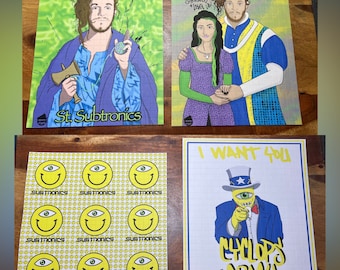Subtronics EDM Blotter Art Collab with BackyardBlotterArt