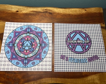 Alison Wonderland Blotter Art 7x7 wall art Collab with BackyardBlotterArt