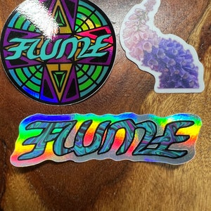 Flume 2,5 inch vinyl holografisch stickerpakket