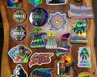 Griz sticker pack (please put in notes which stickers you want)