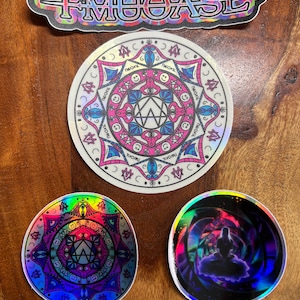 Alison Wonderland SunCatcher rainbow maker + 3 vinyl sticker pack