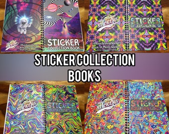 Sticker Collection Book. Reuseable sticker book 50 pages of sticker release paper