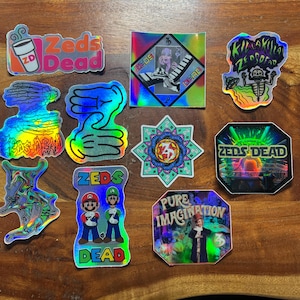 Zeds Dead holographic vinyl Sticker pack