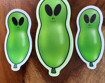 Glow in the dark Kevin balloon sticker pack. 2-2.5 inch stickers. Larger sticker glows in the dark