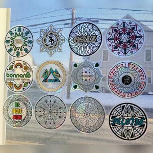 EDM Sun Catcher Sticker 3,5 Zoll