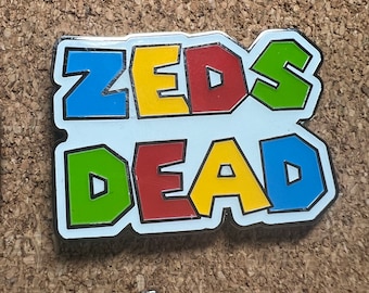 Super Zeds Dead Bros Glow in the Dark Hard Enamel pin by @musicfestivalstickers. 1.5 inches LE 111