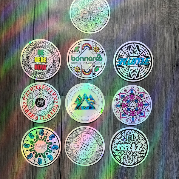 EDM Sun Catcher stickers 3.5 inches