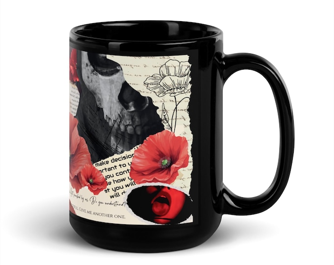 Striker Themed Black Glossy Mug