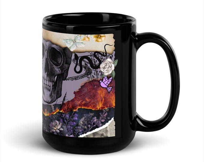 Viper Themed Black Glossy Mug