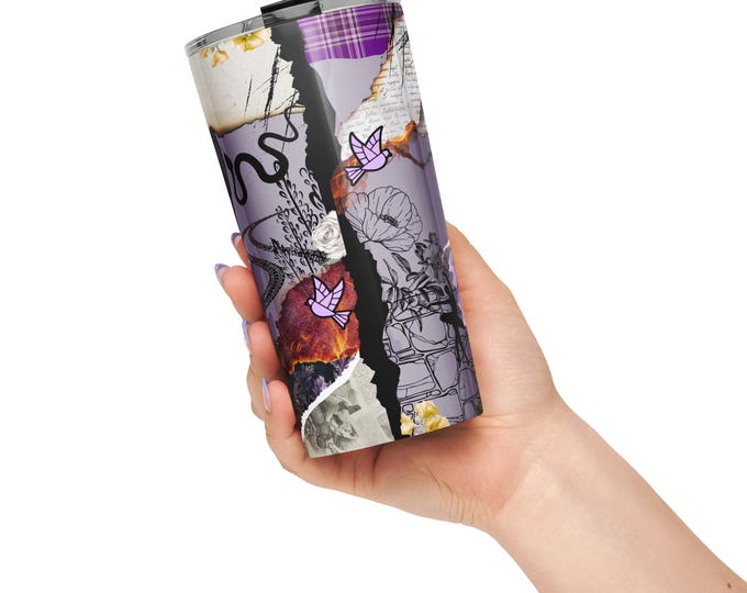 Tapered stainless steel tumbler