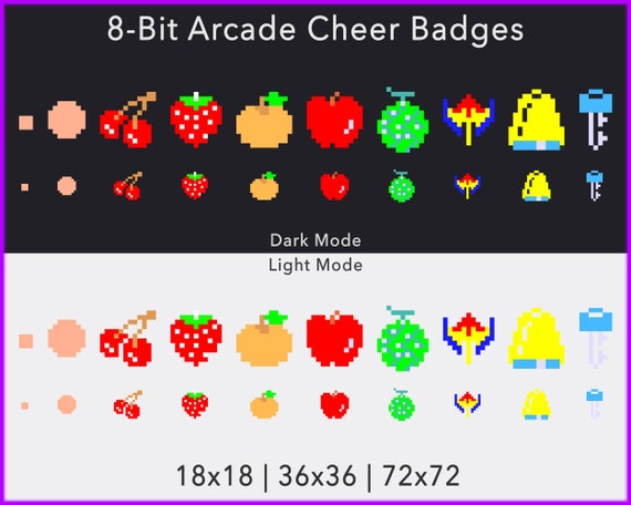 8 Bit Arcade Pac Man Twitch Cheer Badges Etsy 8 Bit Arcade Pac Man Twitch Cheer Badges Etsy