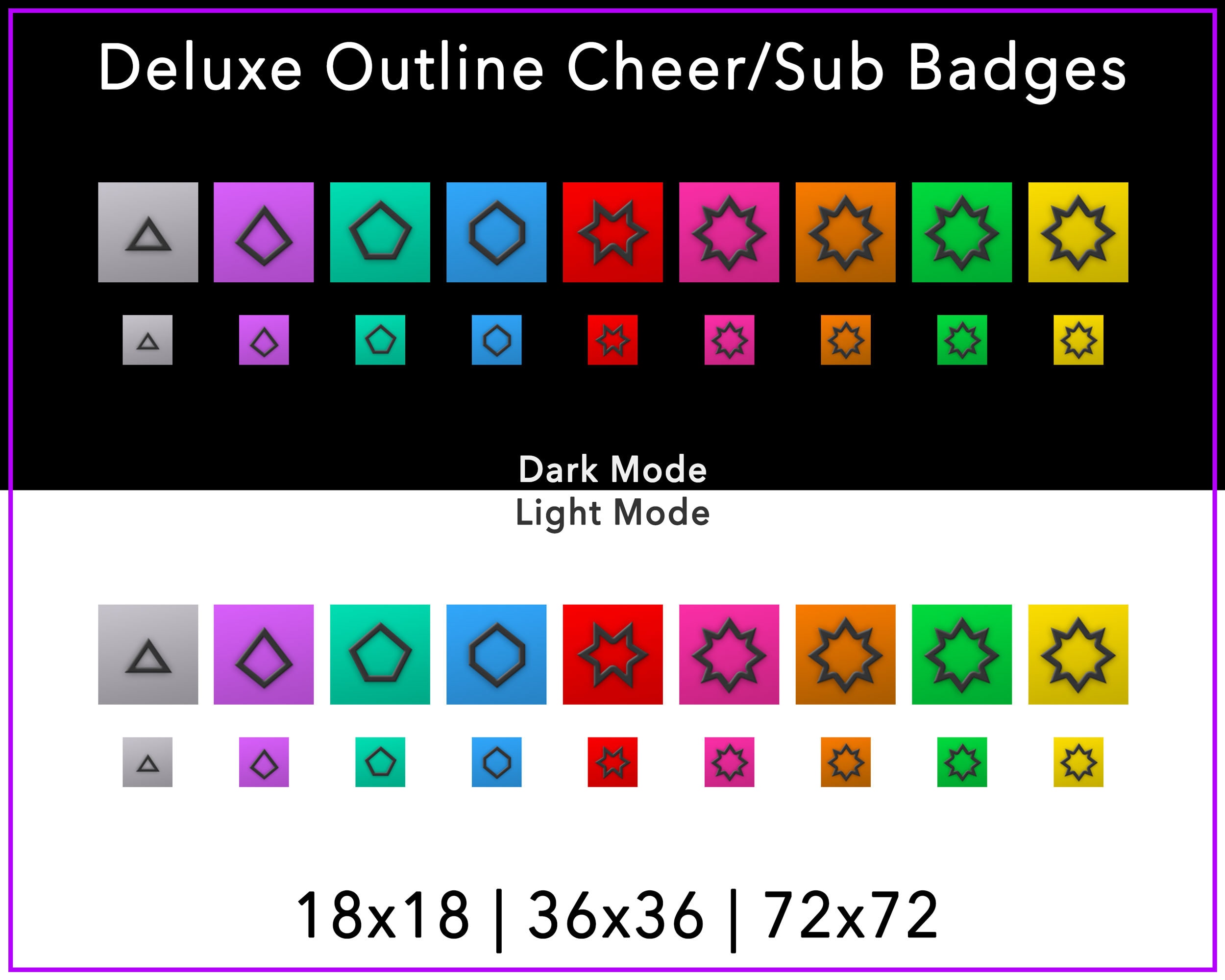 Twitch Sub Badges / Cheer Bit Badges Minecraft (Download Now) 