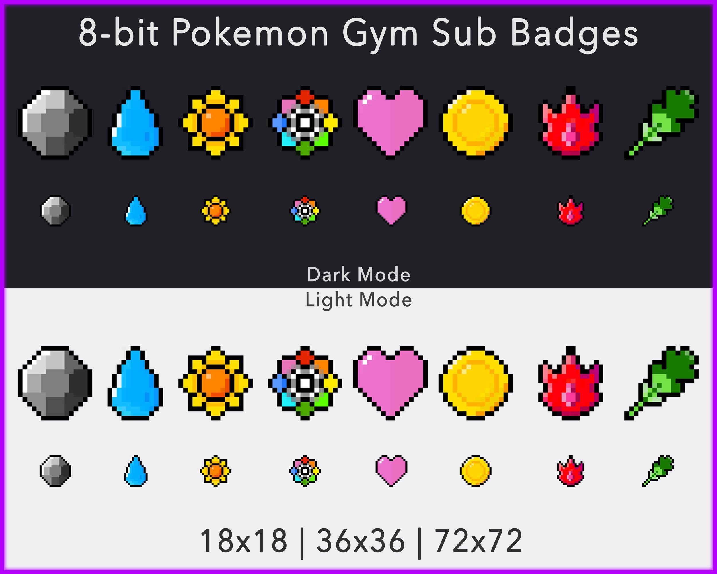 Poke Balls Twitch Sub / Cheer Badges Pixel Art - seaosaur's Ko-fi