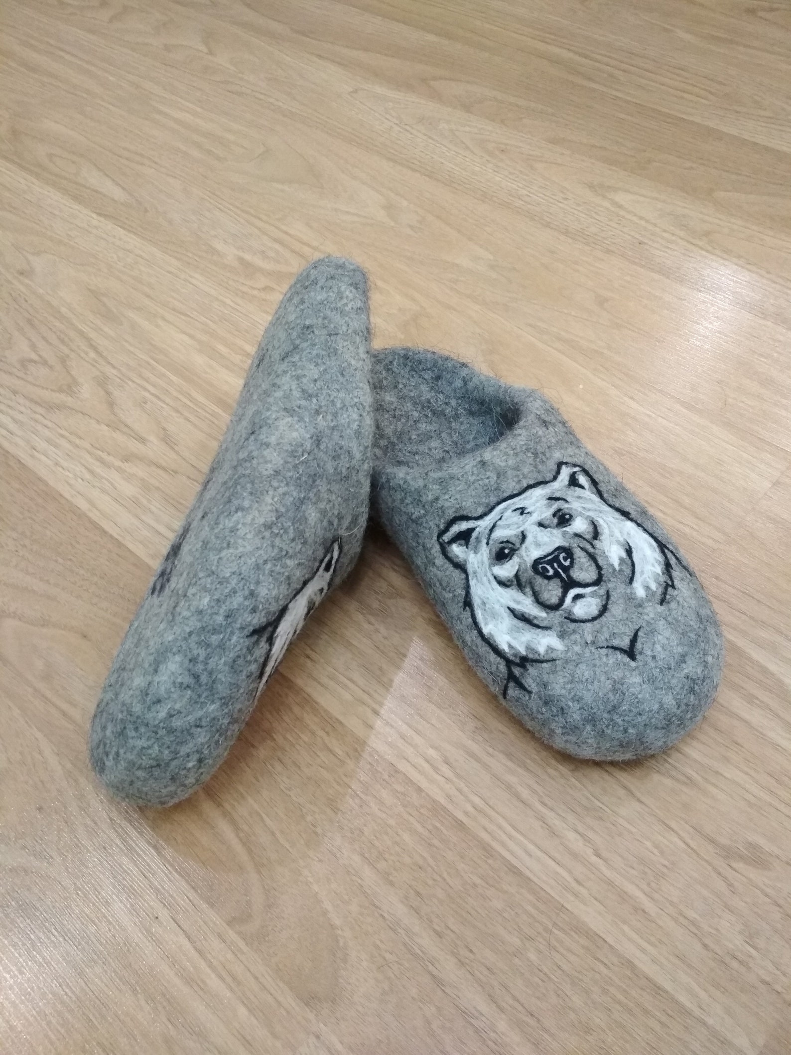 mens bear slippers
