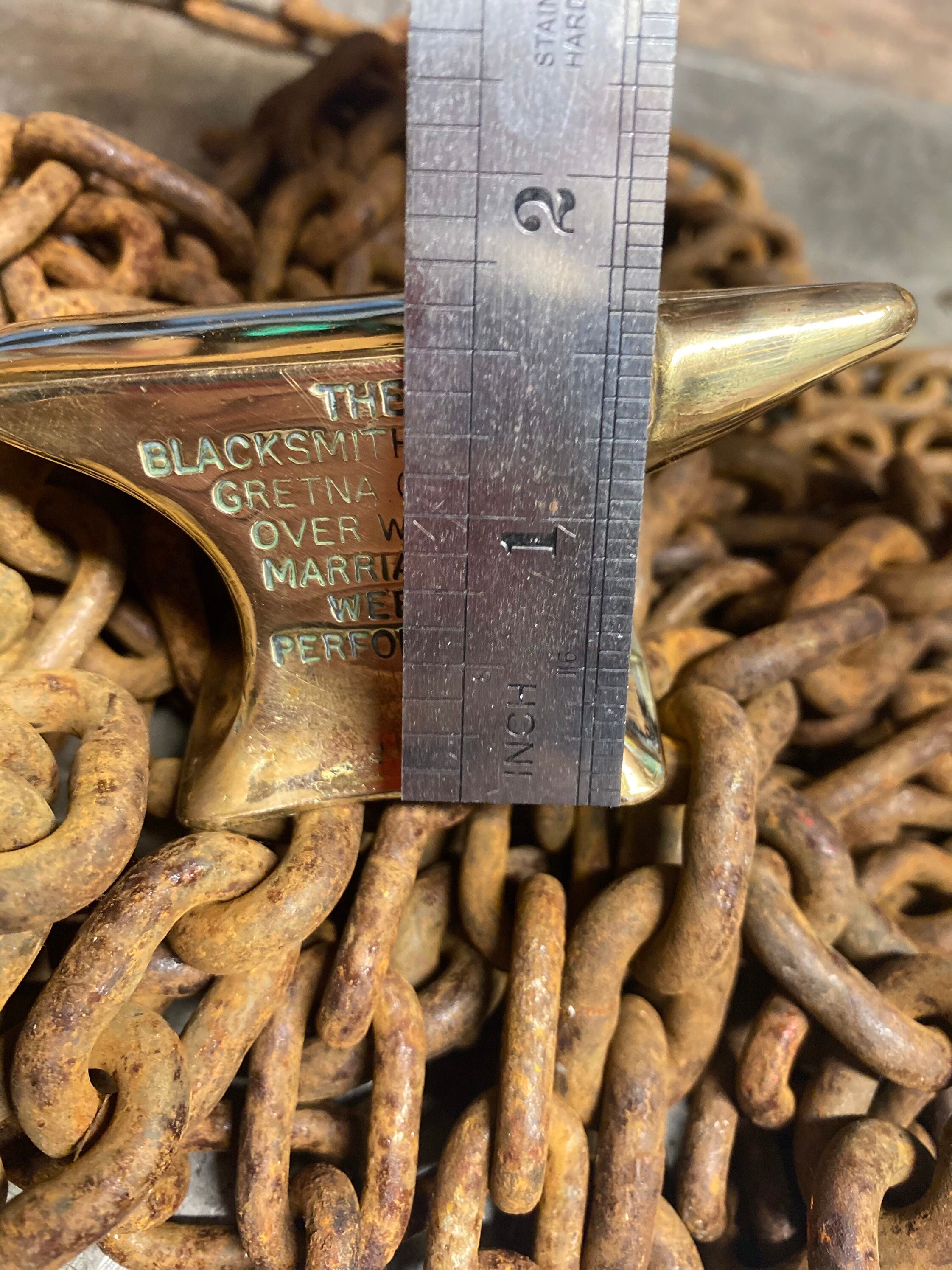 Small Brass Gretna Green Anvil. Wedding Gift for Bride or Etsy