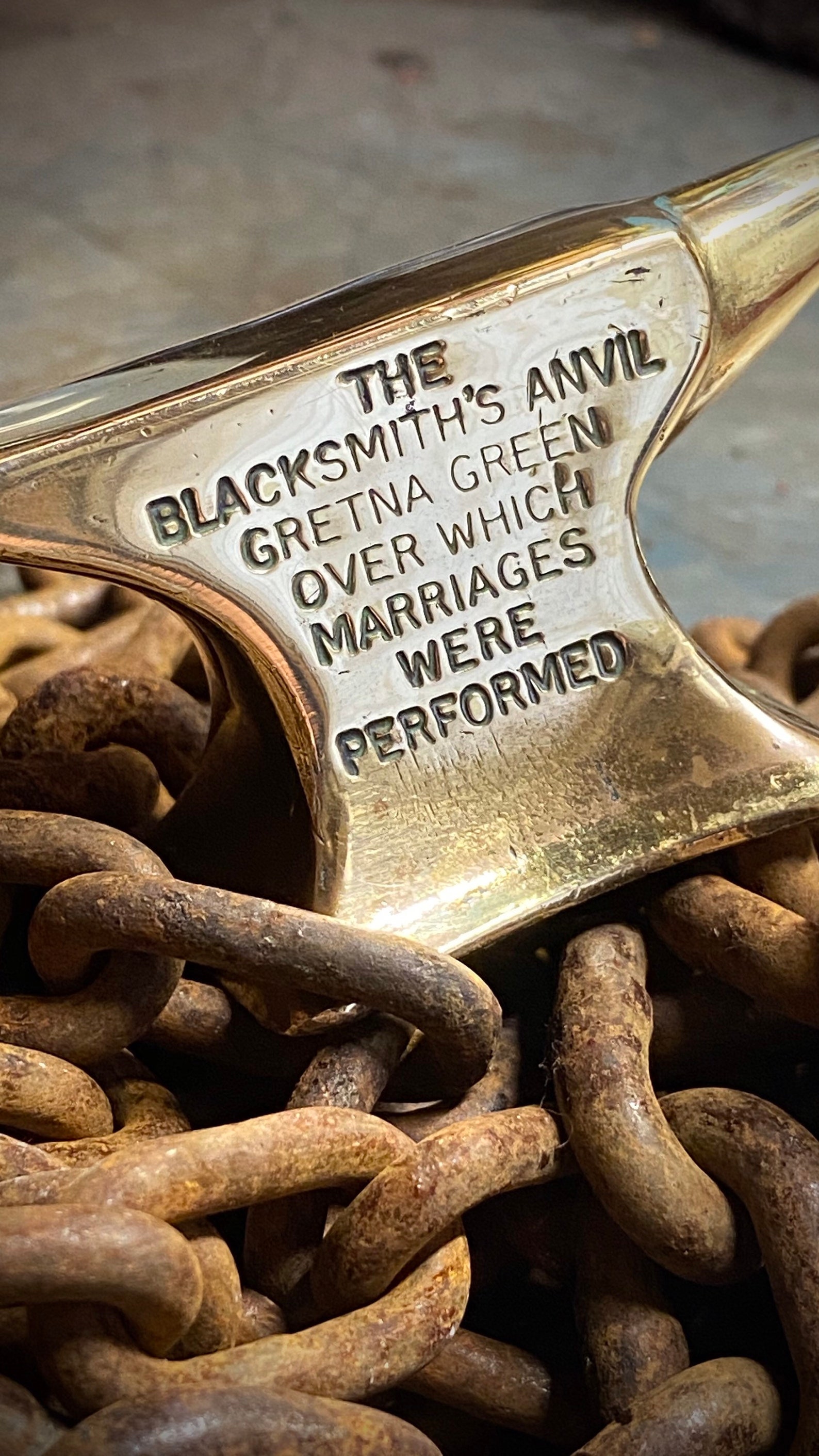 Small Brass Gretna Green Anvil. Wedding Gift for Bride or Etsy