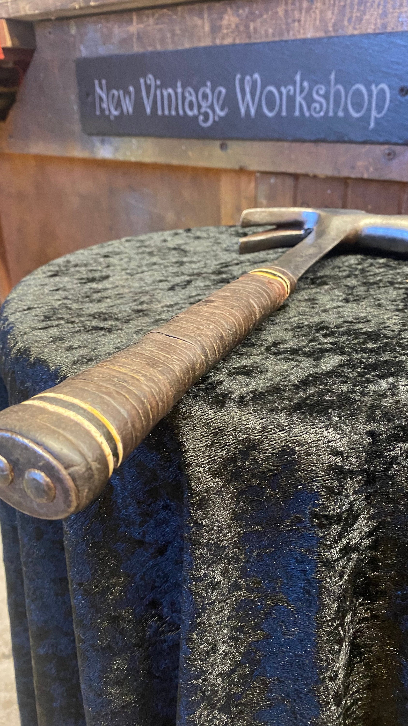 Vintage 30oz Estwing Claw Hammer. Stacked Leather Handle Etsy