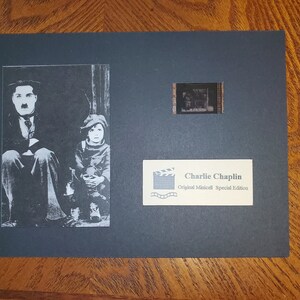 Charlie Chaplin rare 35 mm film cell, Classic Rare Screen Run Cells