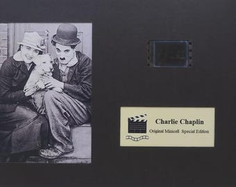 Charlie Chaplin rare 35 mm film cell, Classic Rare Screen Run Cells