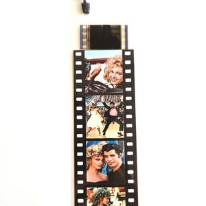 Grease 35mm film cell Bookmark with Tassel, Rare 35mm Film Clip, Bookmark of 35mm original film cell from the movie Grease (1978)