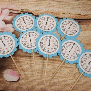 Cinderella Clock cupcake toppers ,Cinderella  birthday themed, Cinderella cupcake toppers, Princess Cinderella birthday clock