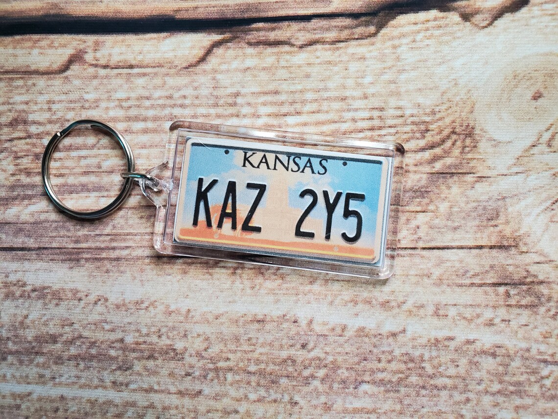 Supernatural License Plate Keychain Impala License Plate Etsy