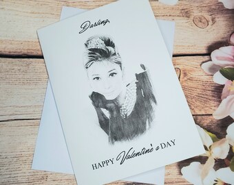 Audrey Hepburn Cards | Etsy