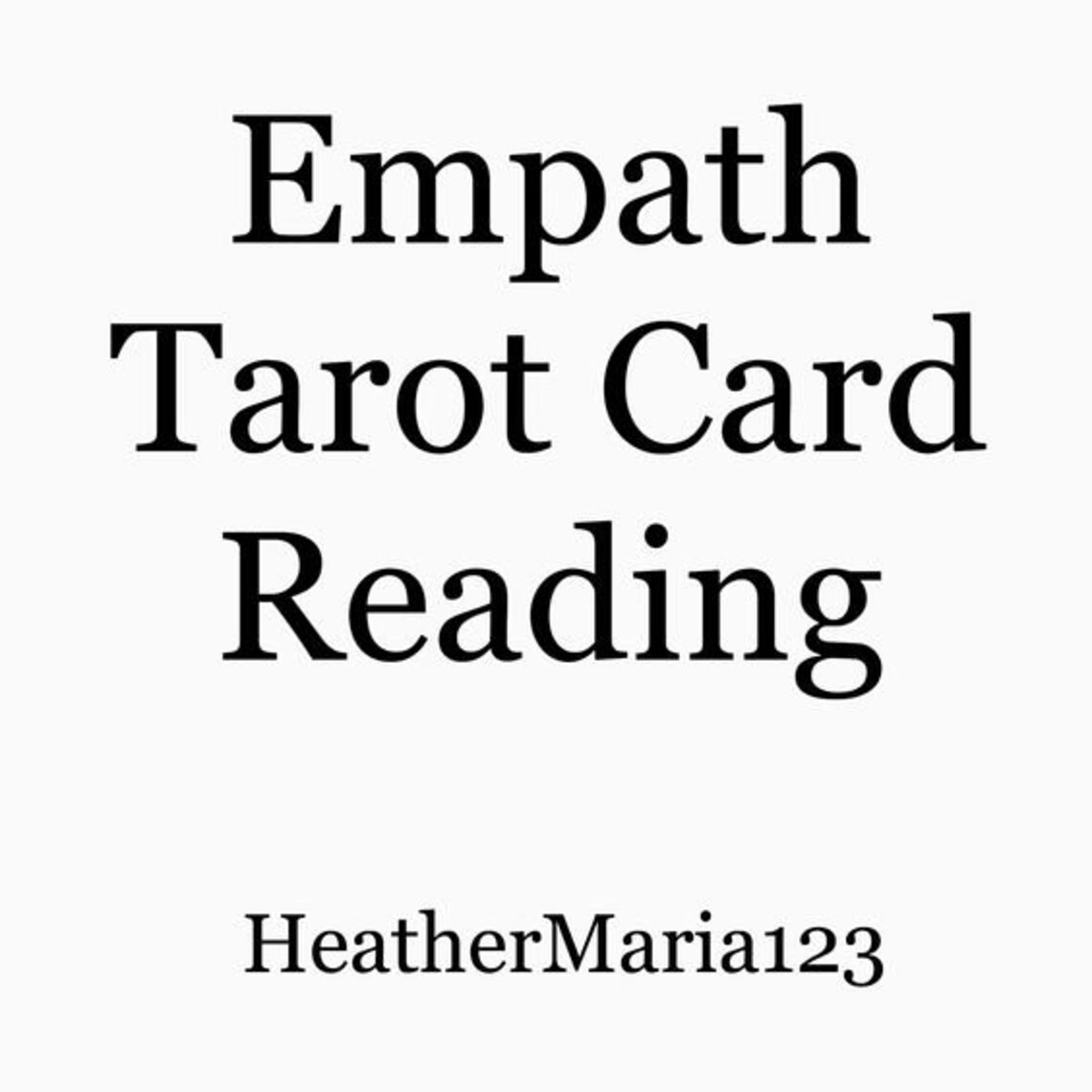 Tarot Card Reading for Empaths Etsy