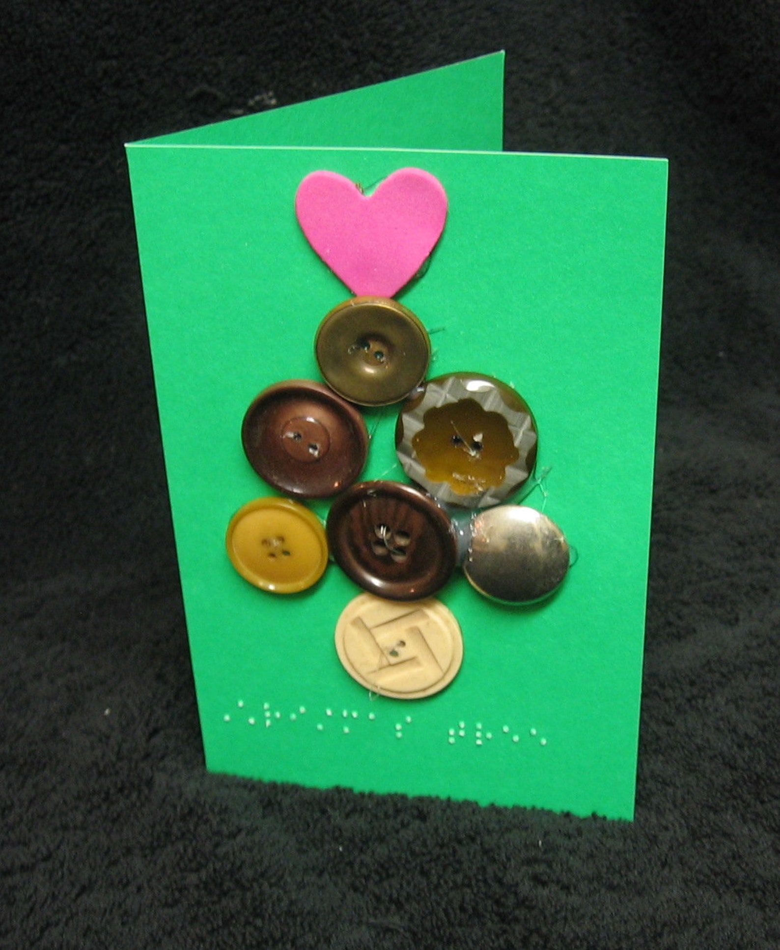 Braille Christmas Card Etsy