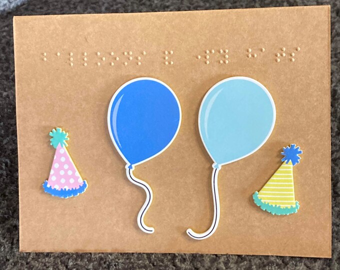 Braille Birthday Card Etsy