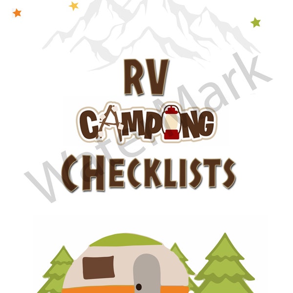 Ultimate RV Camping Checklist Bundle - Digital Prints