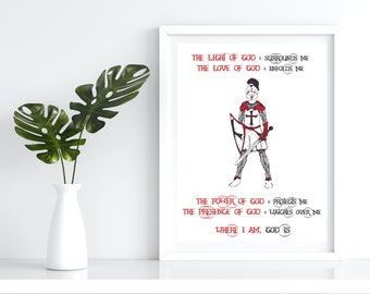 Female - Light of God Prints - Armor of God - Digital Prints - 2 sizes