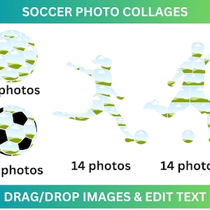 Canva Fußball Fotovorlagen: 12 Variationen - Digitaldrucke