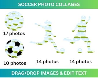 Canva Fußball Fotovorlagen: 12 Variationen - Digitaldrucke