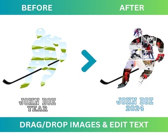 Canva Hockey Photo Templates: 3 variations