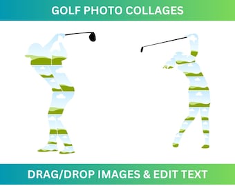 Canva Golf Photo Templates: 6 variations - Digital Prints