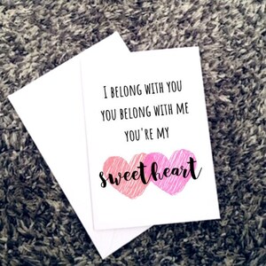 Cute Love Card Anniversary Card Song Lyrics Personalised Etsy There is nothing more, something said before see'est la vie, mon. etsy