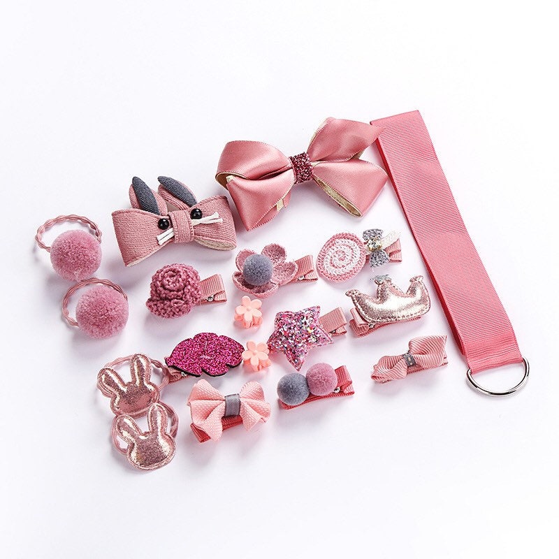 18 pieces hair accessories gift box for kids Etsy
