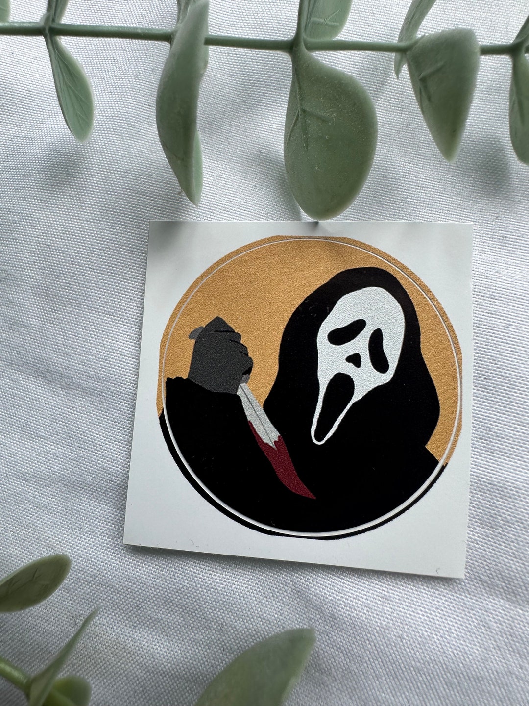 Scream Movie Sticker: Halloween Ghost Face Sticker - Etsy